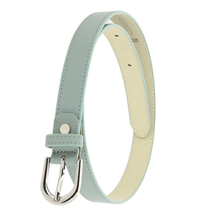 Women's belt in Italian leather, LUNA, Made in France