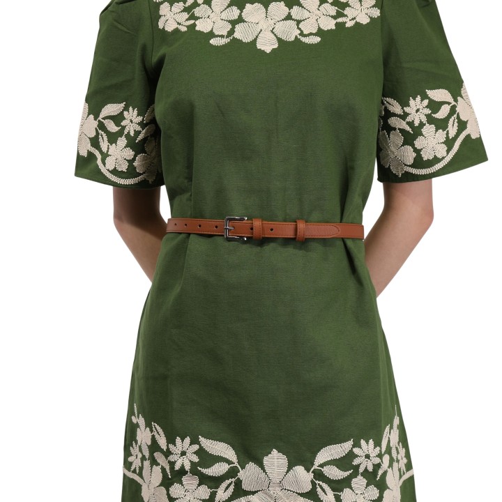 2 cm Gürtel echtes italienisches Leder für damen, LINDA