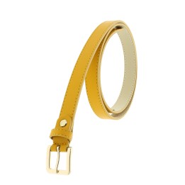 Women's belt 2 cm genuine CUIR ITALIEN LINDA