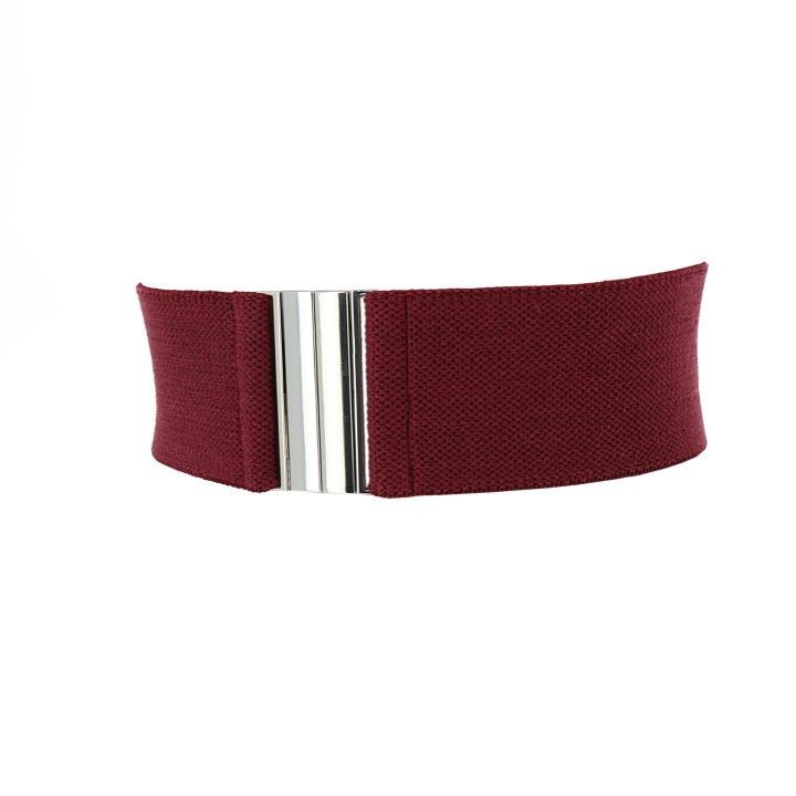 Women's belt elastic cotton, Made in France, YVETTE
