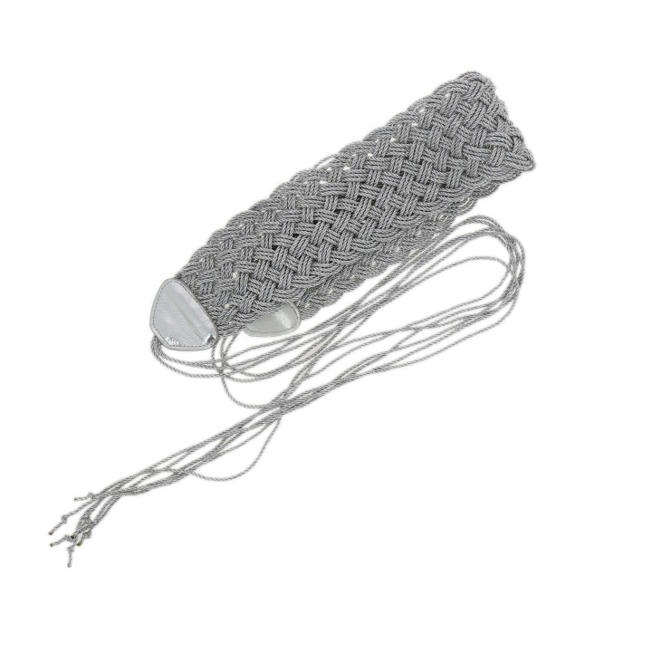 Breiter geflochtener Damengürtel, Style Obi, LILOU