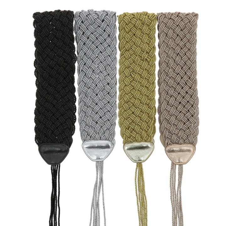 Breiter geflochtener Damengürtel, Style Obi, LILOU