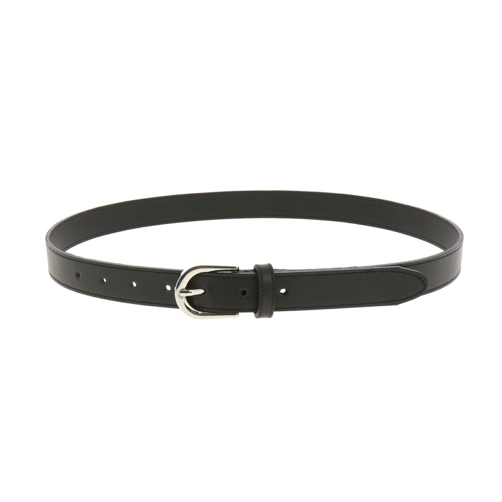Cinturón para mujer en cuero italiano, LUNA, Fabricado en Francia