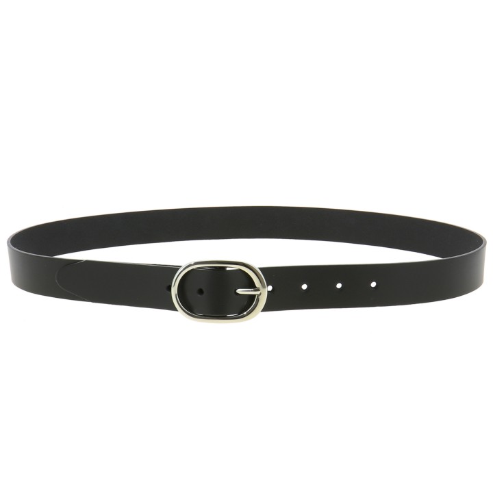 Women's Belt 1.2 Inches Width, Genuine Italian Leather, HENRIETTA, Made in France
