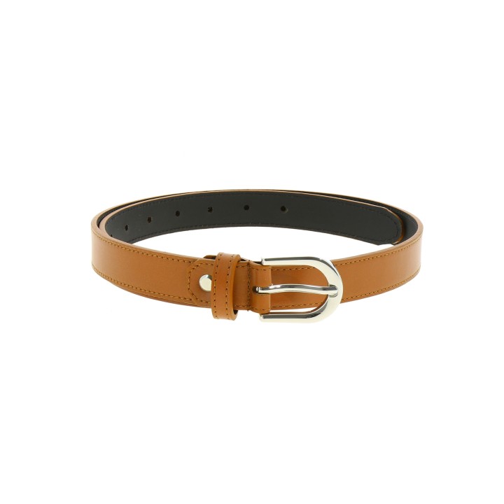 Women's belt in Italian leather, LUNA, Made in France