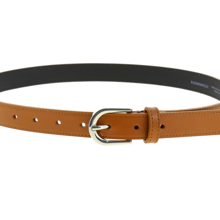 Women's belt in Italian leather, LUNA, Made in France