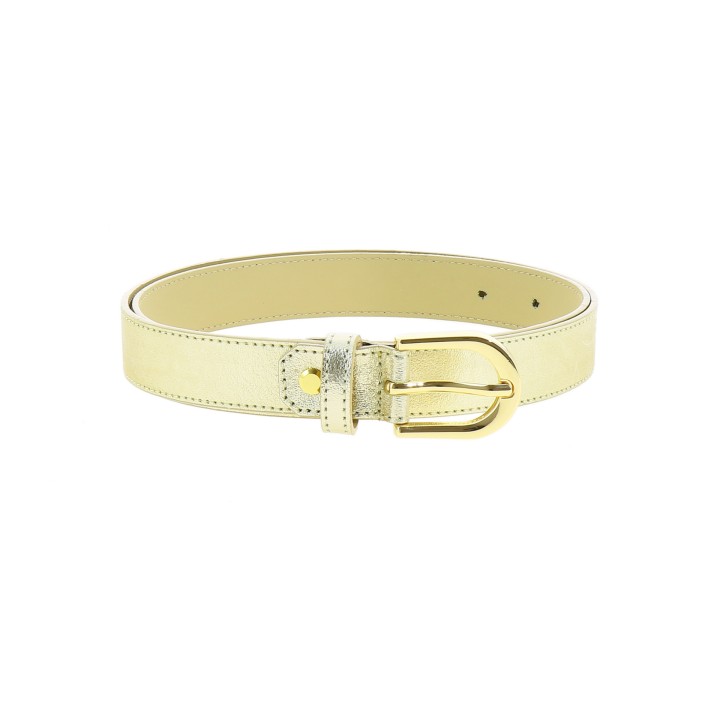 Women's belt in Italian leather, LUNA, Made in France