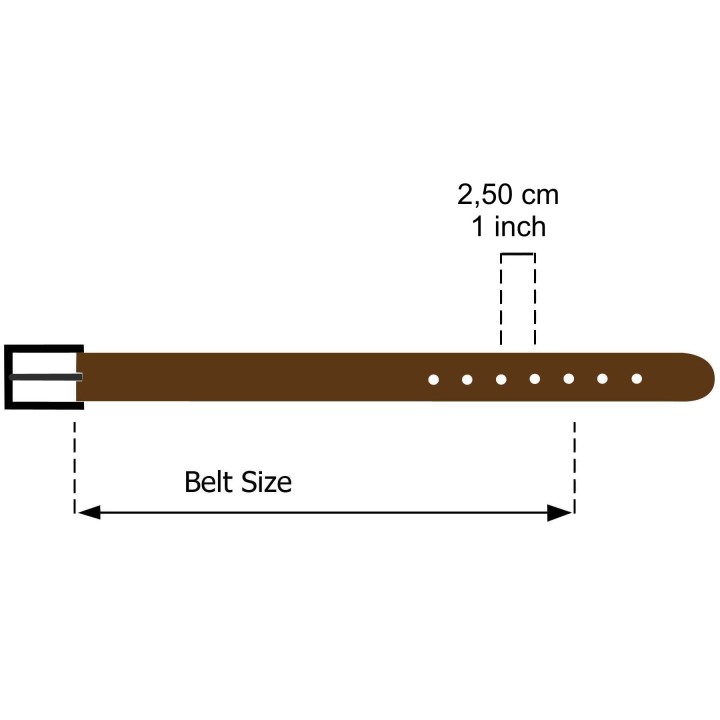 Ceinture femme en Cuir de Vachette  HENRIETTA, Fabriqué en France