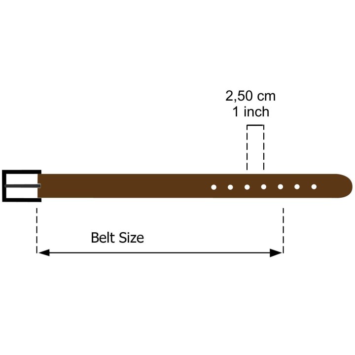 Women's belt in Italian leather, LUNA, Made in France