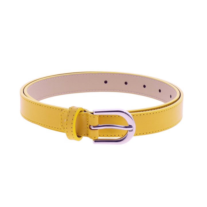 Women's belt in Italian leather, LUNA, Made in France