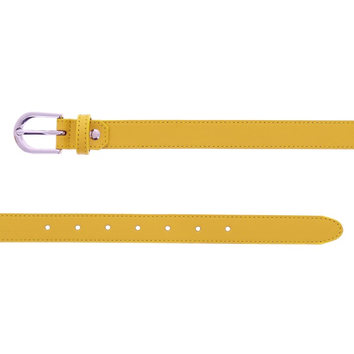 Women's belt in Italian leather, LUNA, Made in France
