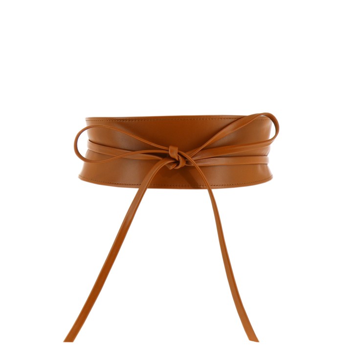 women's belt Obi Italian leather Made in France CASSIANE