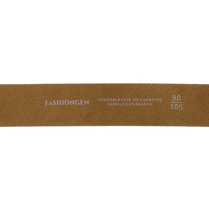 Damengürtel 3cm breit, echtes italienisches Leder, HENRIETTA, in Frankreich hergestellt