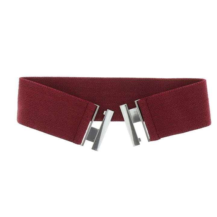 Women's belt elastic cotton, Made in France, YVETTE