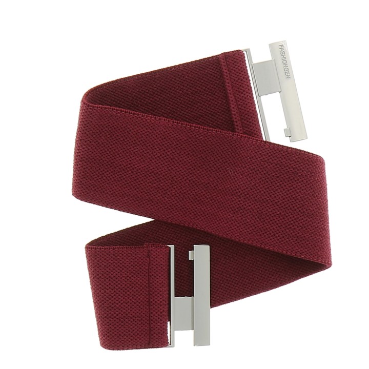 Women's belt elastic cotton, Made in France, YVETTE