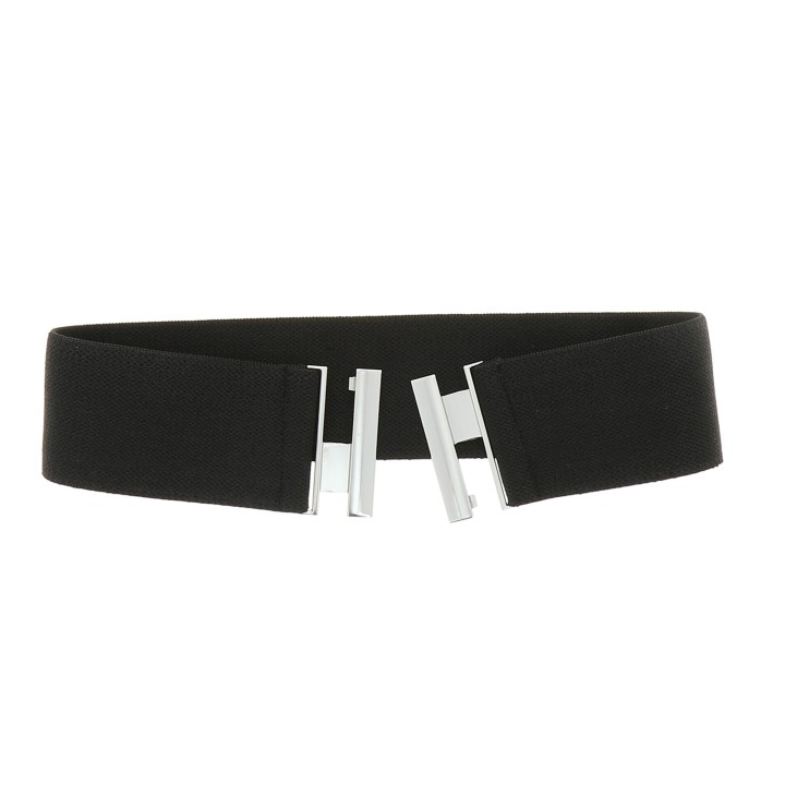 Women's belt elastic cotton, Made in France, YVETTE