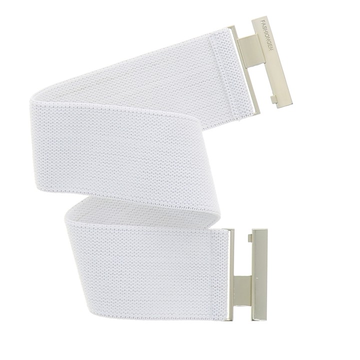 Women's belt elastic cotton, Made in France, YVETTE