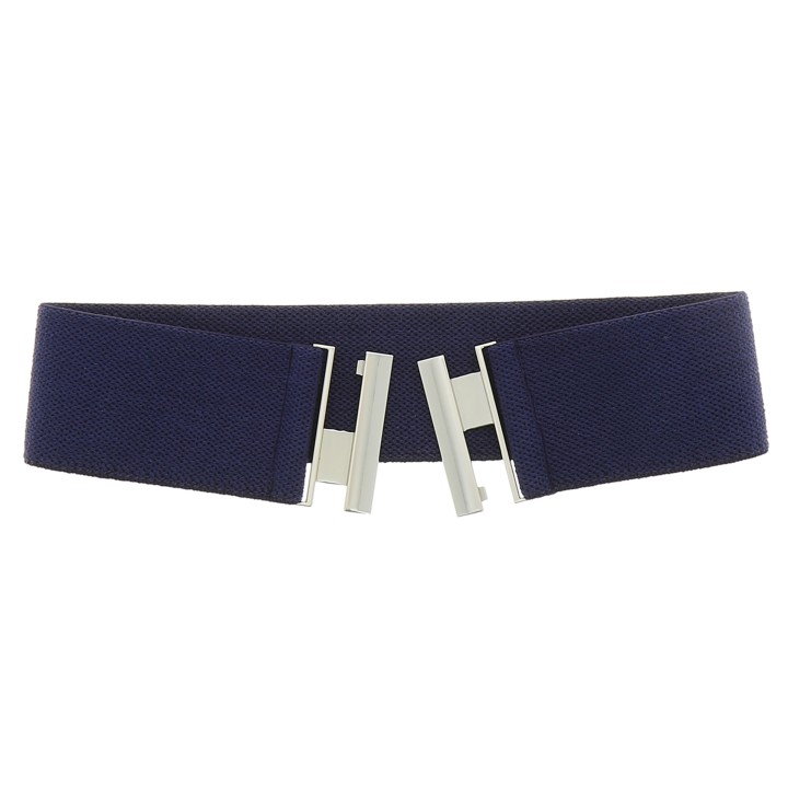 Women's belt elastic cotton, Made in France, YVETTE
