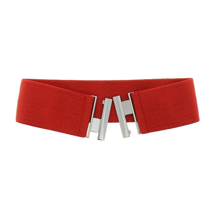 Women's belt elastic cotton, Made in France, YVETTE
