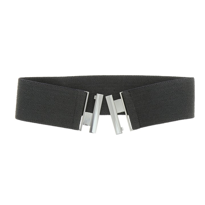 Women's belt elastic cotton, Made in France, YVETTE