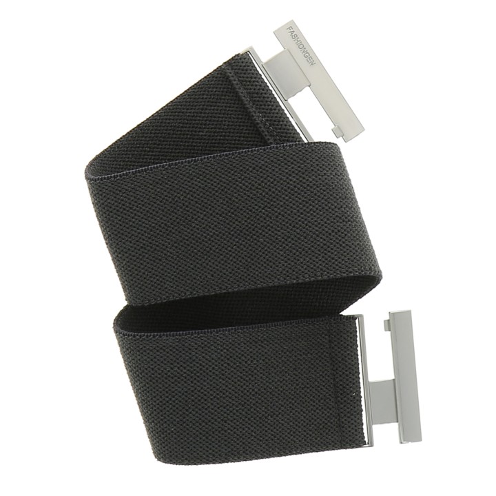 Women's belt elastic cotton, Made in France, YVETTE