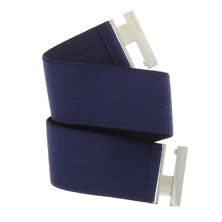 Women's belt elastic cotton, Made in France, YVETTE