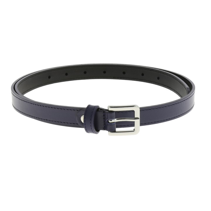 Women's belt 2 cm genuine CUIR ITALIEN LINDA