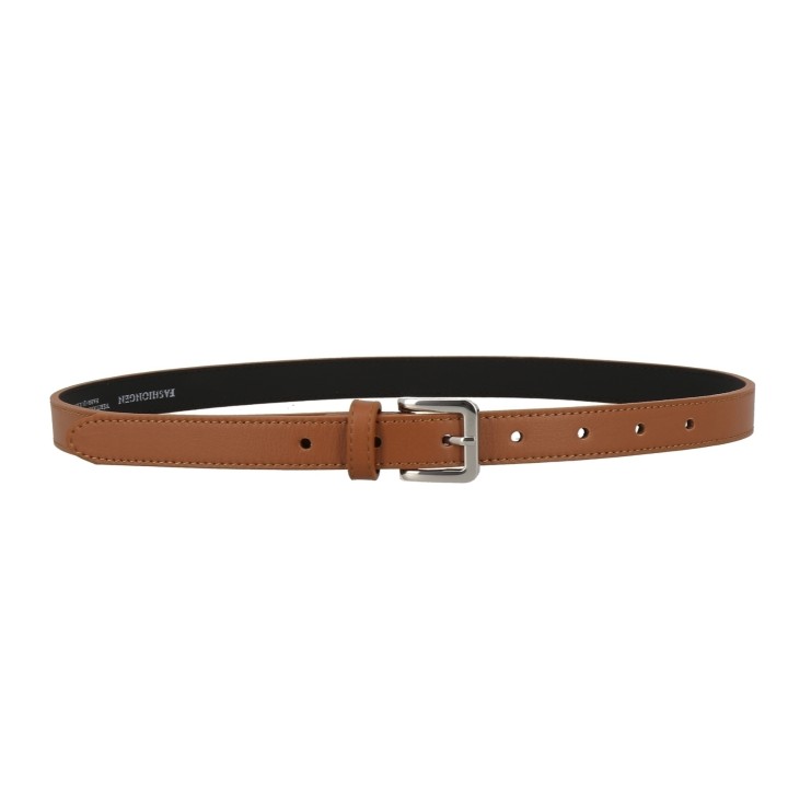 Women's belt 2 cm genuine CUIR ITALIEN LINDA