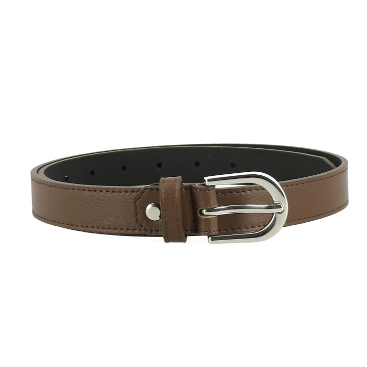 Women's belt in Italian leather, LUNA, Made in France