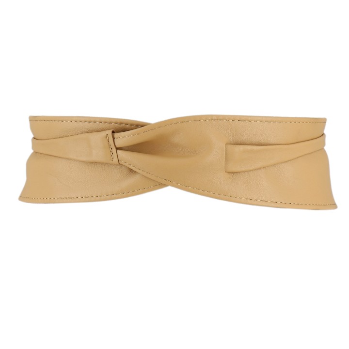 women's belt Obi Italian leather Made in France CASSIANE