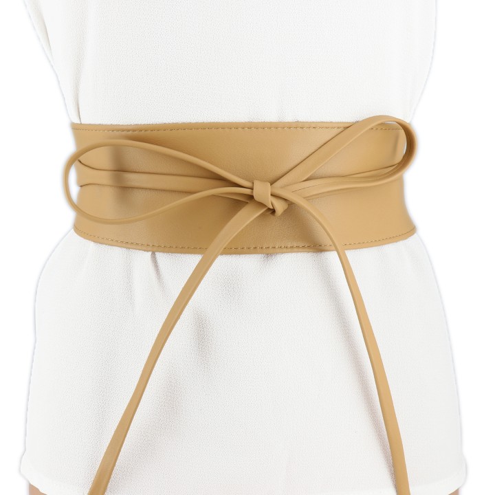 Damen Obi Gürtel aus echtem Leder, CASSIANE