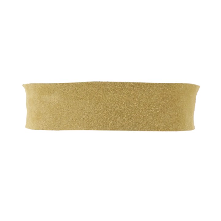 Wide women's belt in suede Made in FRANCE, ANETTE