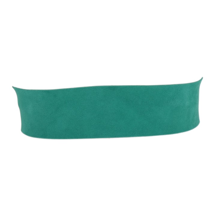 Wide women's belt in suede Made in FRANCE, ANETTE