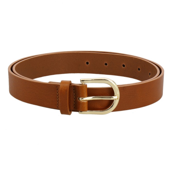 Ceinture femme en Cuir de Taureau à Tannage végétale, 3 cm de largeur, RIVOLI