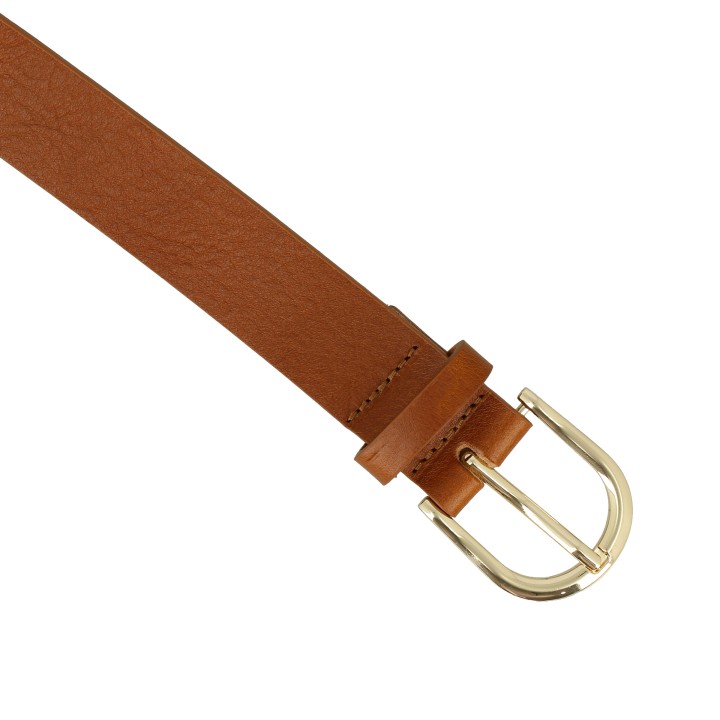 Ceinture femme en Cuir de Taureau à Tannage végétale, 3 cm de largeur, RIVOLI