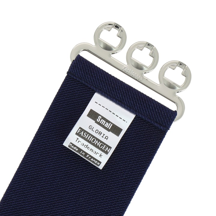women's elastic wide belt with a 3-button buckle, GLORIA Made in France