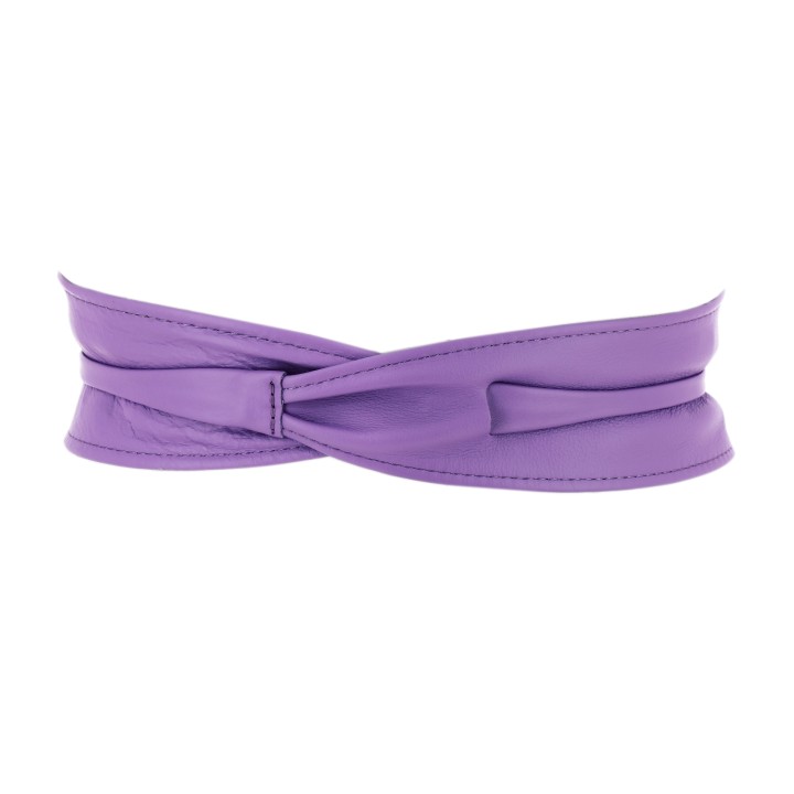 women's belt Obi Italian leather Made in France CASSIANE