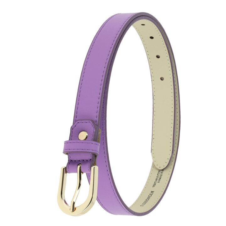 Women's belt in Italian leather, LUNA, Made in France