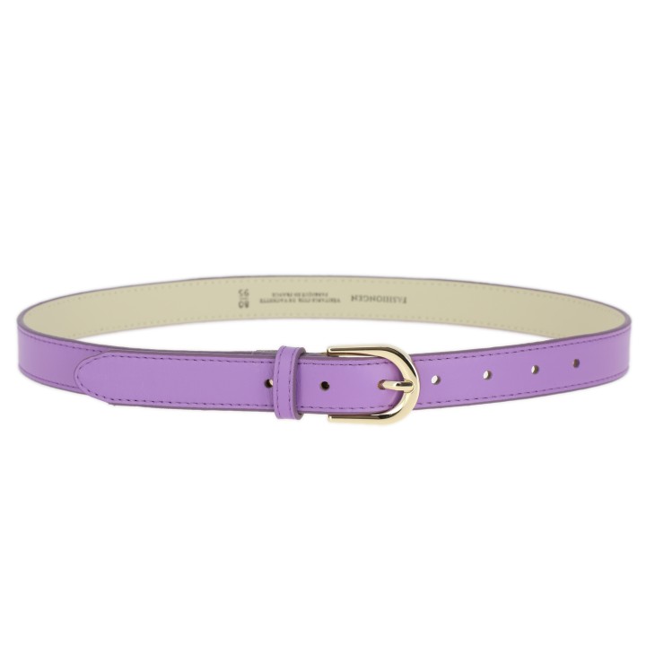 Women's belt in Italian leather, LUNA, Made in France