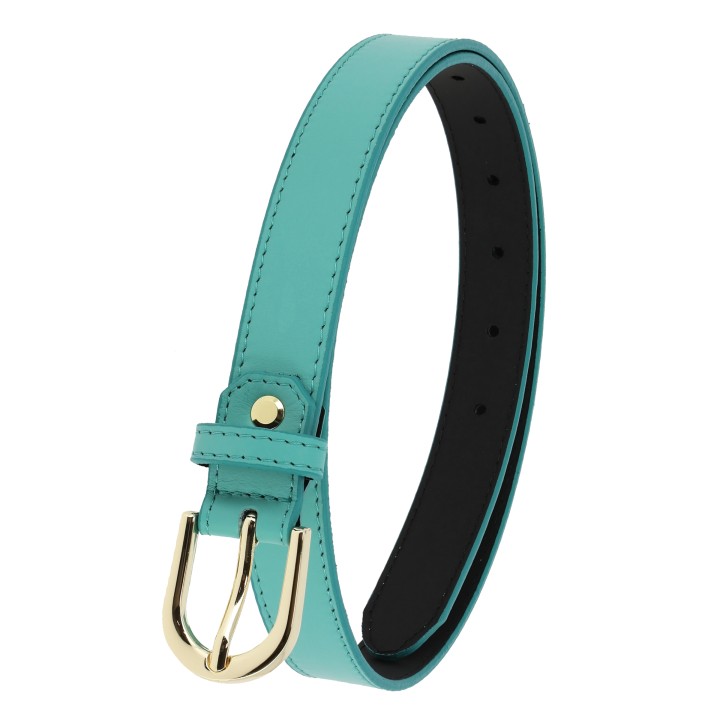Women's belt in Italian leather, LUNA, Made in France