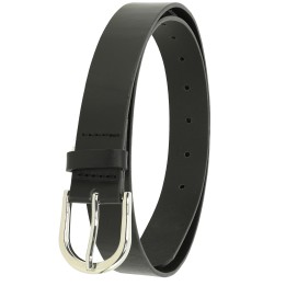 Women's belt in bull leather vegetable-tanned, 3 cm width, RIVOLI