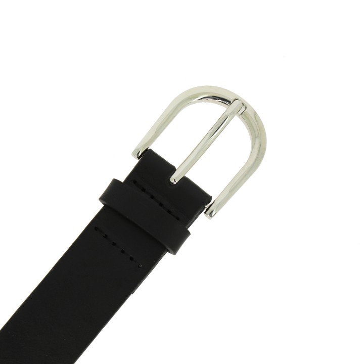 Women's belt in bull leather vegetable-tanned, 3 cm width, RIVOLI