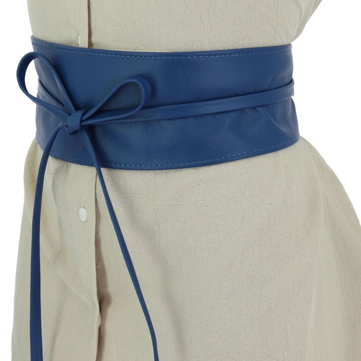 women's belt Obi Italian leather Made in France CASSIANE