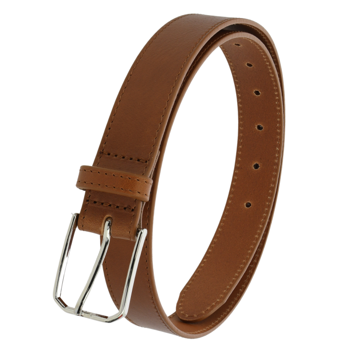 Cinturón para hombre de piel de toro curtida vegetal, ROLFE