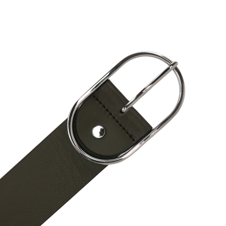 Cinturón de cuero auténtico LWG, 5 cm de ancho, fabricado en Francia, MAURA