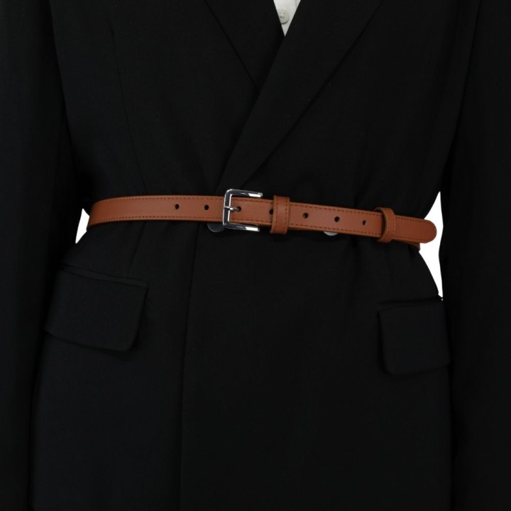 2 cm Belt Genuine Italian leather for women, LINDA